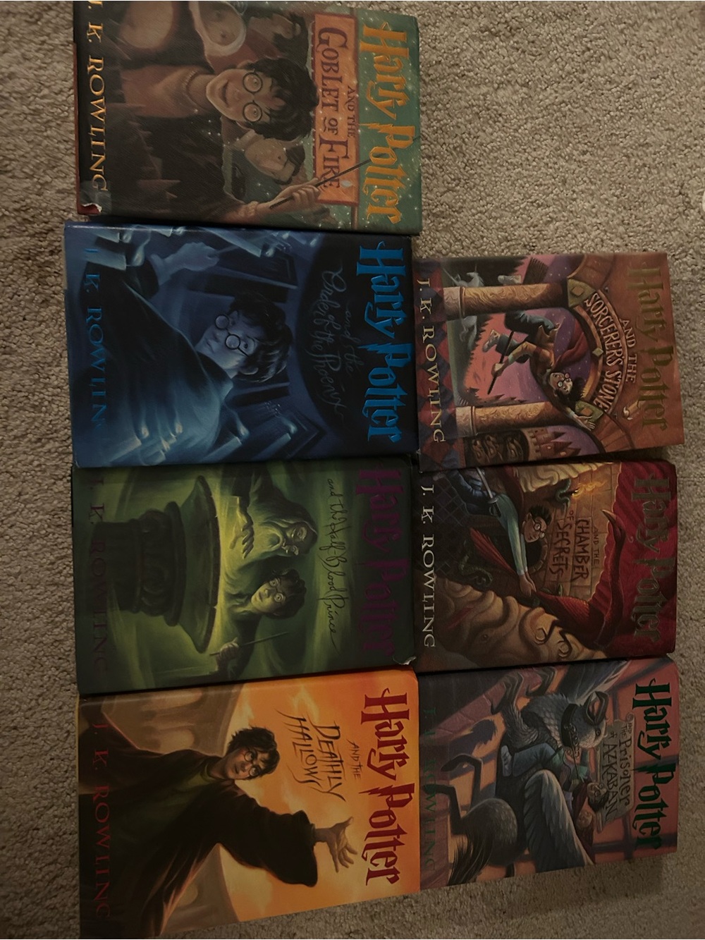 Complete Harry Potter Book Set - First Edition Original Hardcover